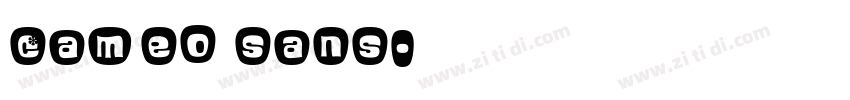 Cameo sans字体转换